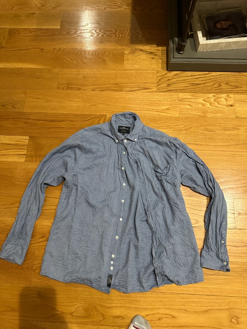 Rodd & Gunn Light Blue Linen Casual Button-Down Shirt
